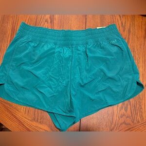 NWT Victoria’s Secret PINK Green Athletic Shorts Size XXL Brief Lined